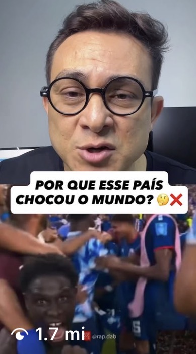 Print de um vídeo viral de aluno da Escola do Criador